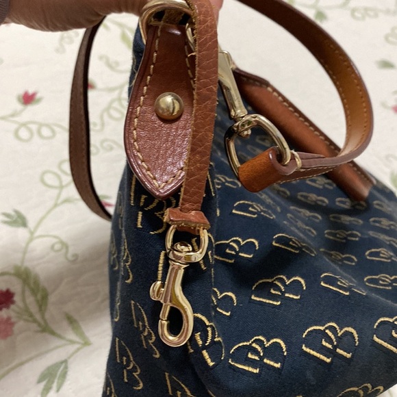 Shadow D&B Satchel Black Brown Logo Monogram Shoulder Bag Hand Bag - Picture 16 of 16